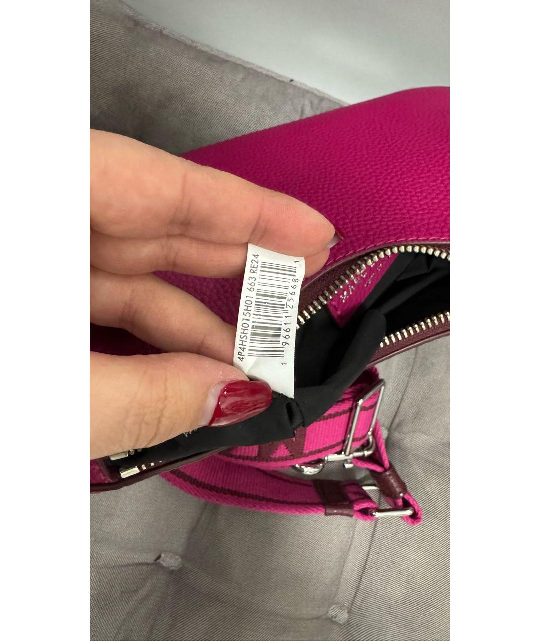 MARC JACOBS Фуксия кожаная сумка через плечо, фото 8