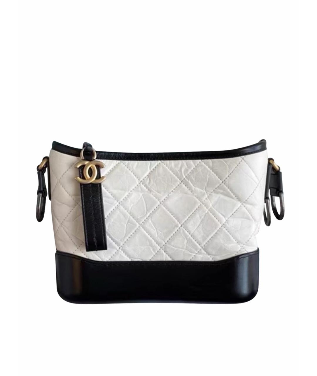 CHANEL Белая кожаная сумка через плечо, фото 1