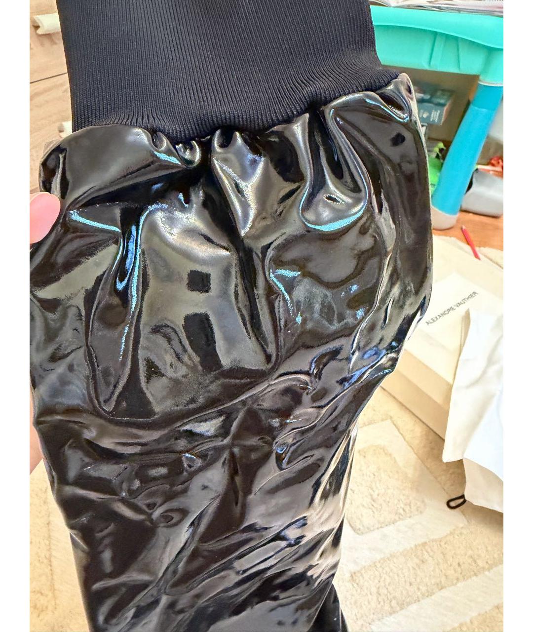 ALEXANDRE VAUTHIER Черные сапоги из лакированной кожи, фото 5