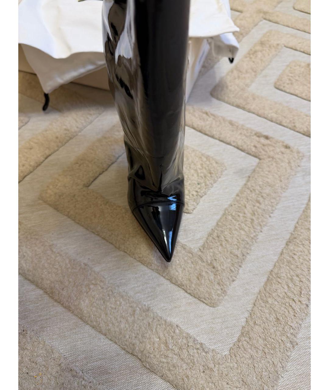 ALEXANDRE VAUTHIER Черные сапоги из лакированной кожи, фото 8