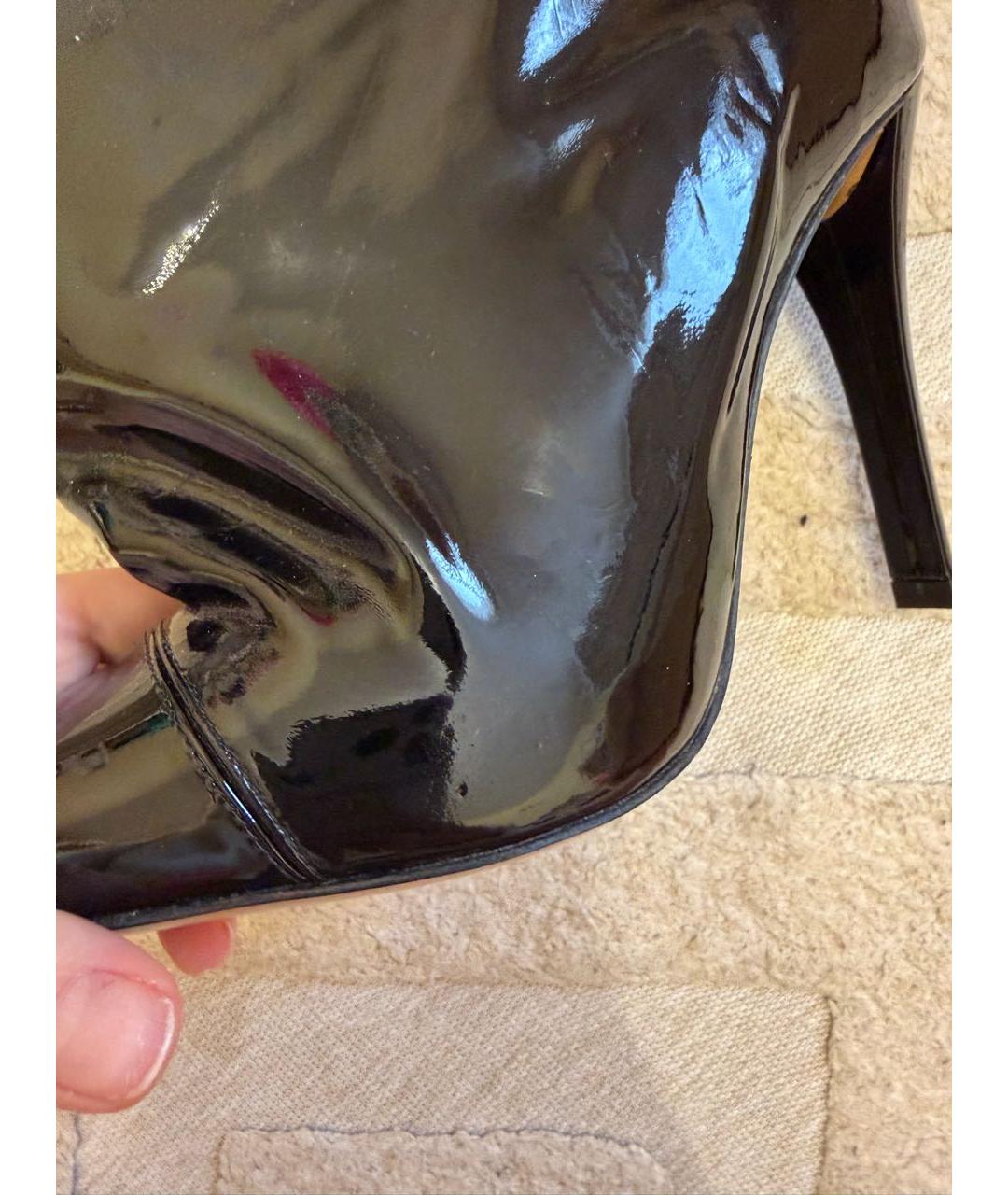 ALEXANDRE VAUTHIER Черные сапоги из лакированной кожи, фото 7