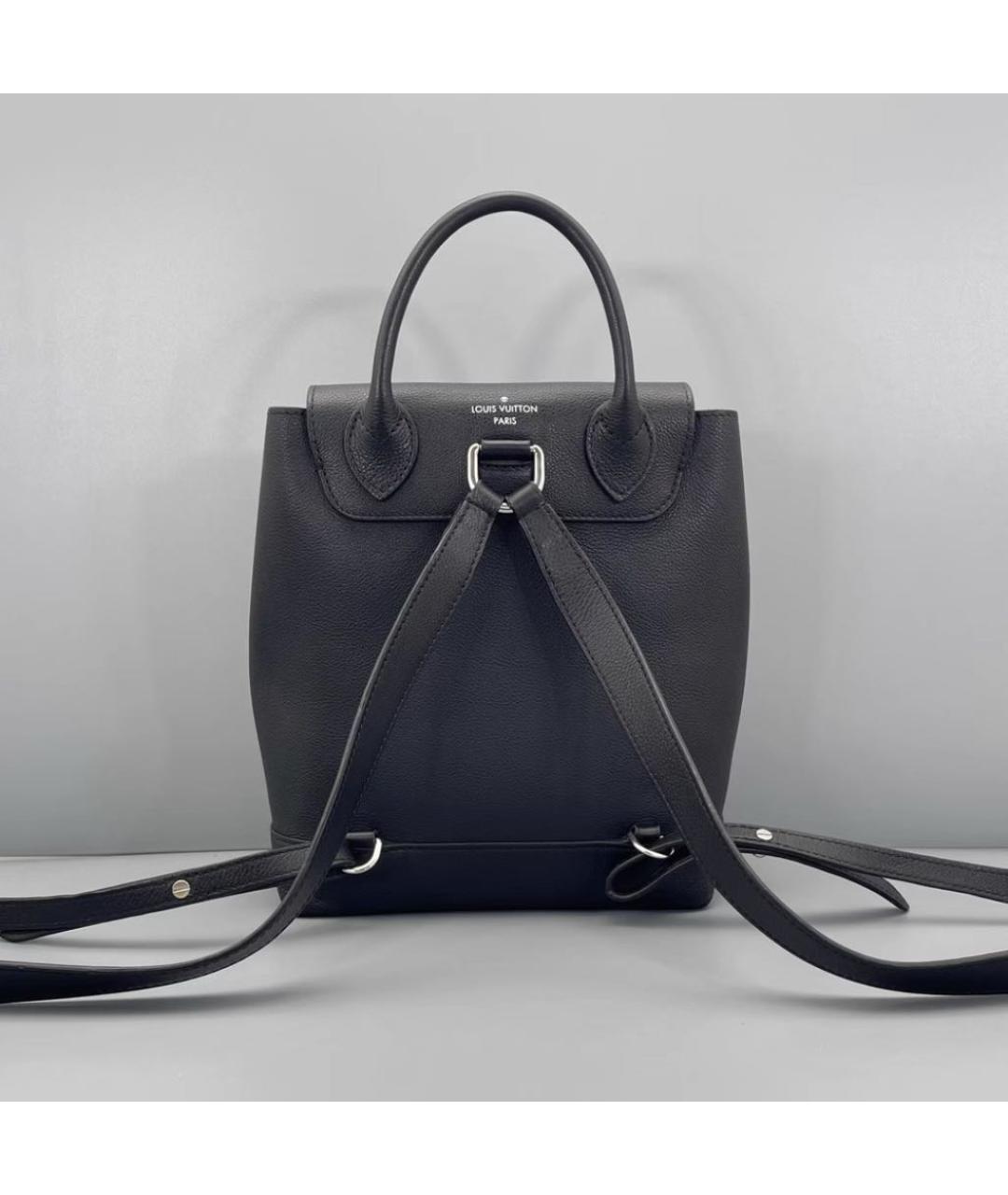 LOUIS VUITTON Черный кожаный рюкзак, фото 3