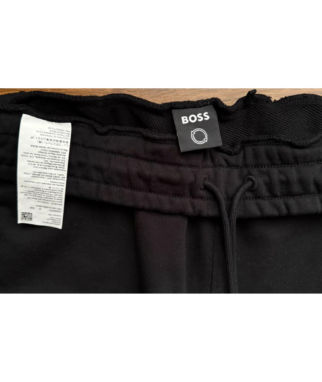 HUGO BOSS Черные хлопковые шорты, фото 3