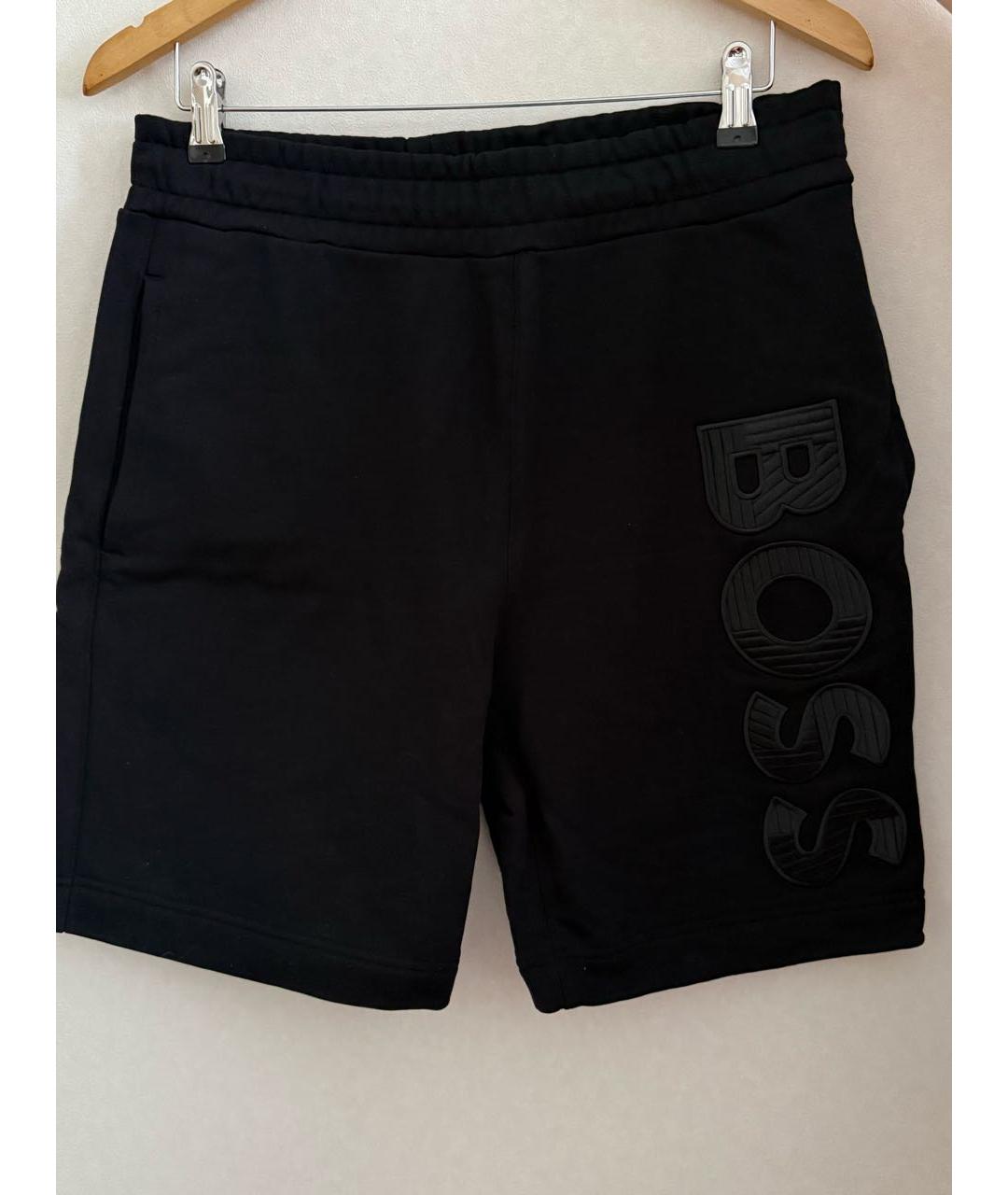 HUGO BOSS Черные хлопковые шорты, фото 5