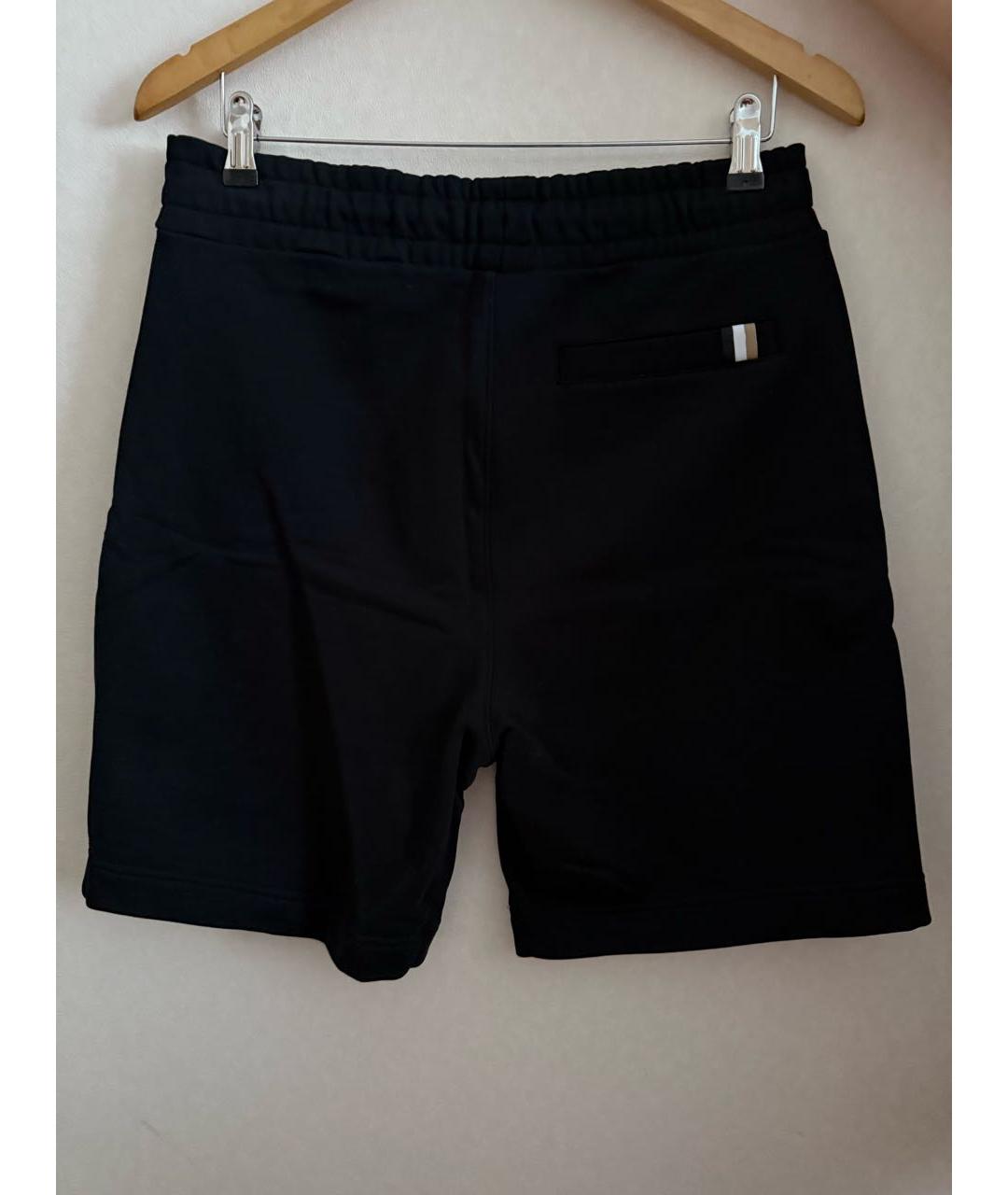 HUGO BOSS Черные хлопковые шорты, фото 2