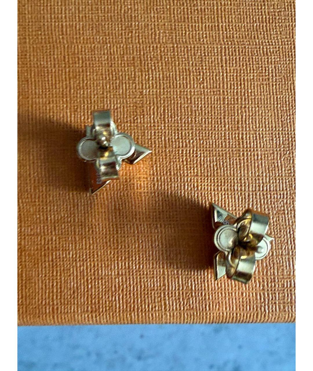 LOUIS VUITTON Золотые металлические серьги, фото 5