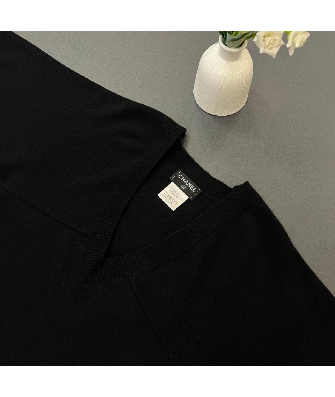 CHANEL Черный замшевый джемпер / свитер, фото 3