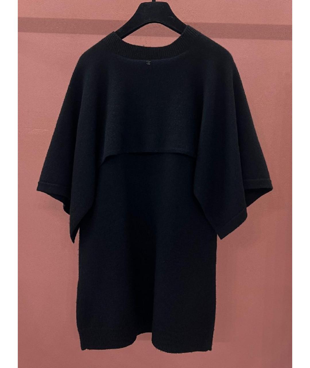CHANEL Черный замшевый джемпер / свитер, фото 2