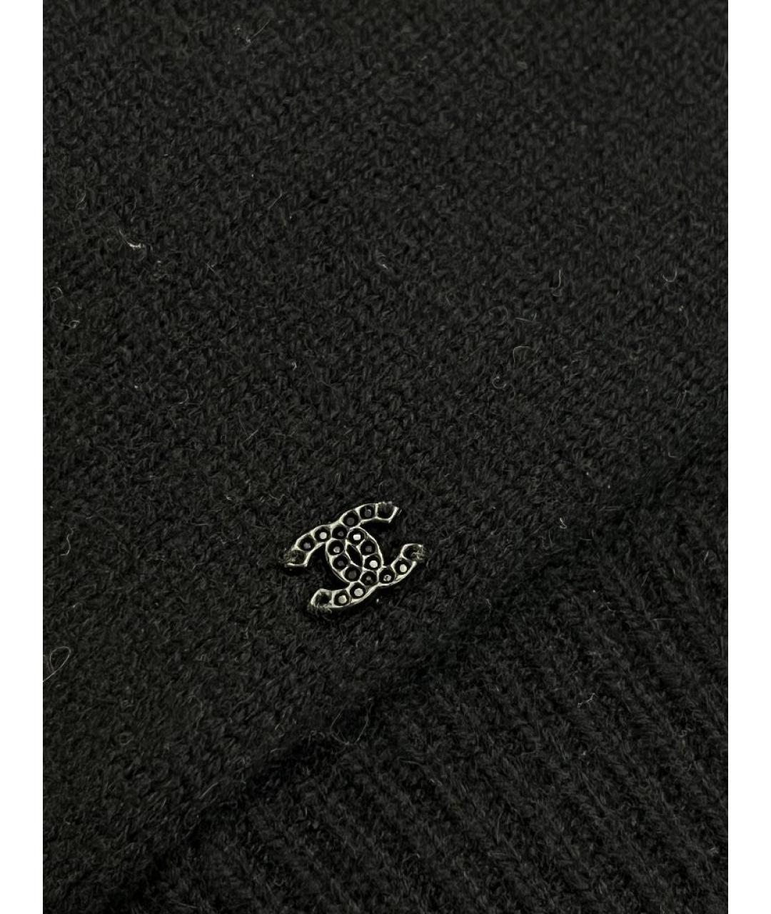 CHANEL Черный замшевый джемпер / свитер, фото 7