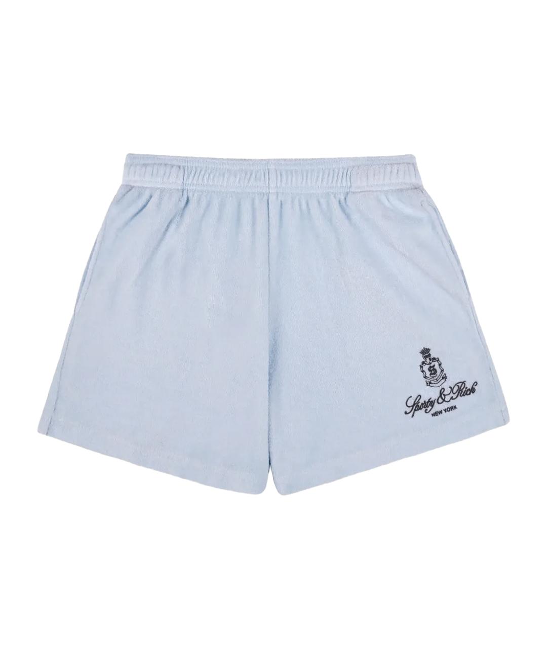 SPORTY AND RICH Голубые хлопковые шорты, фото 1