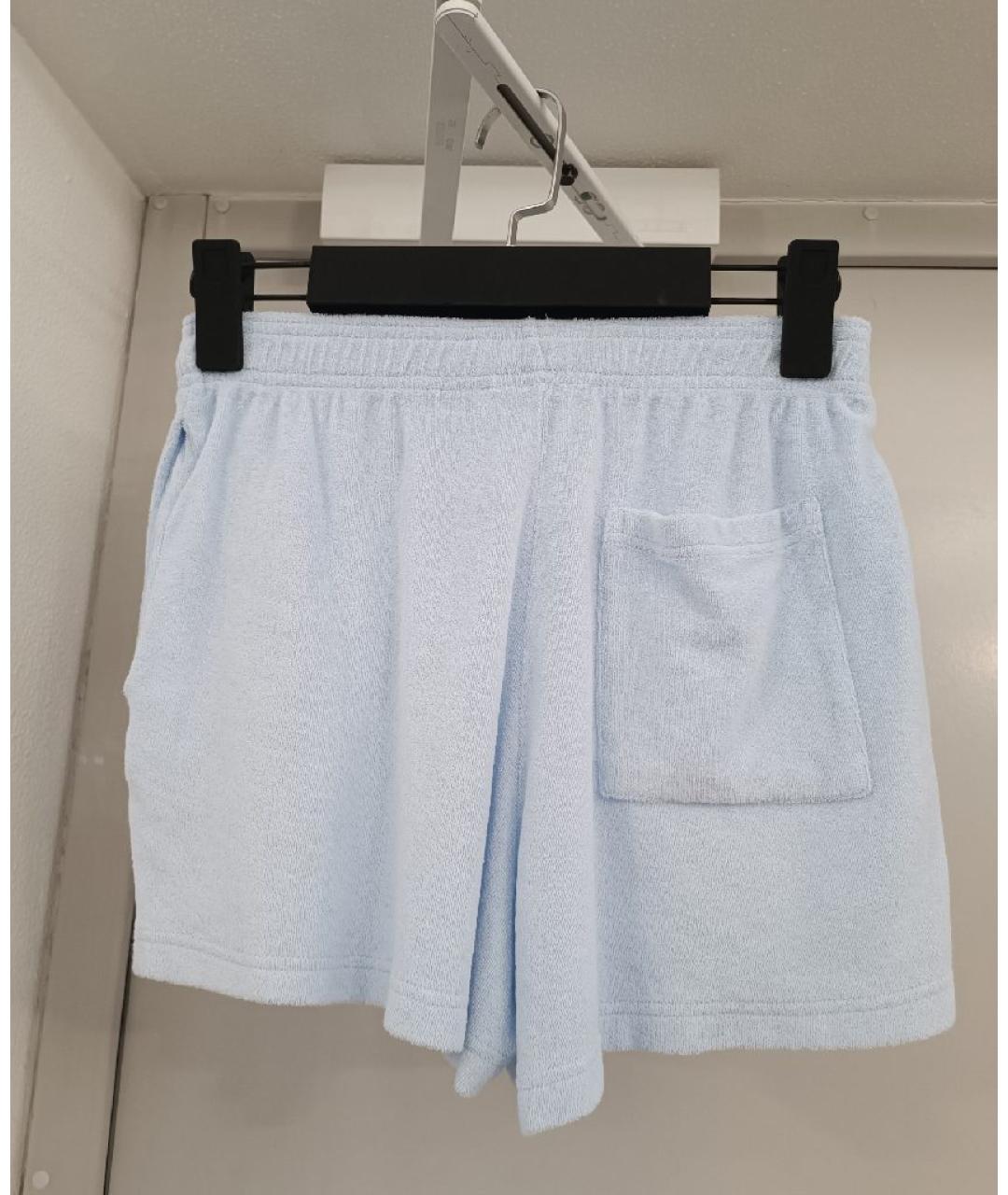 SPORTY AND RICH Голубые хлопковые шорты, фото 2