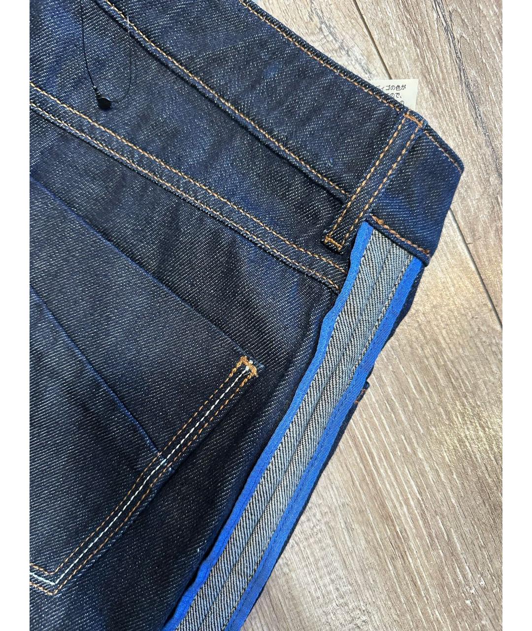 SPORTMAX Темно-синие хлопковые джинсы клеш, фото 4