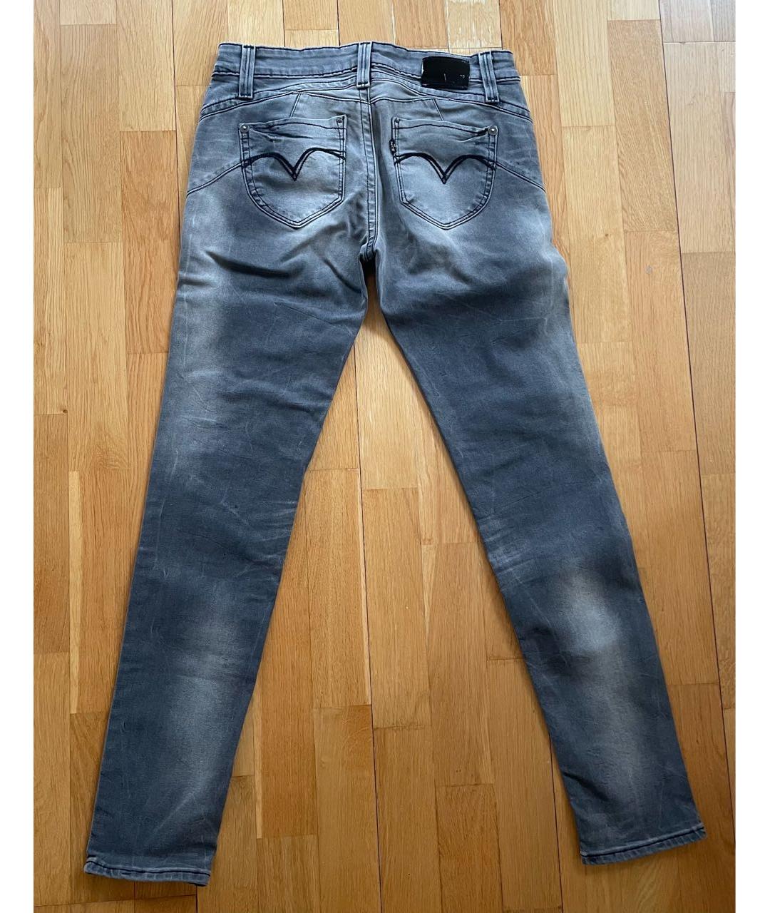 LEVI'S Серые хлопко-полиэстеровые джинсы слим, фото 2