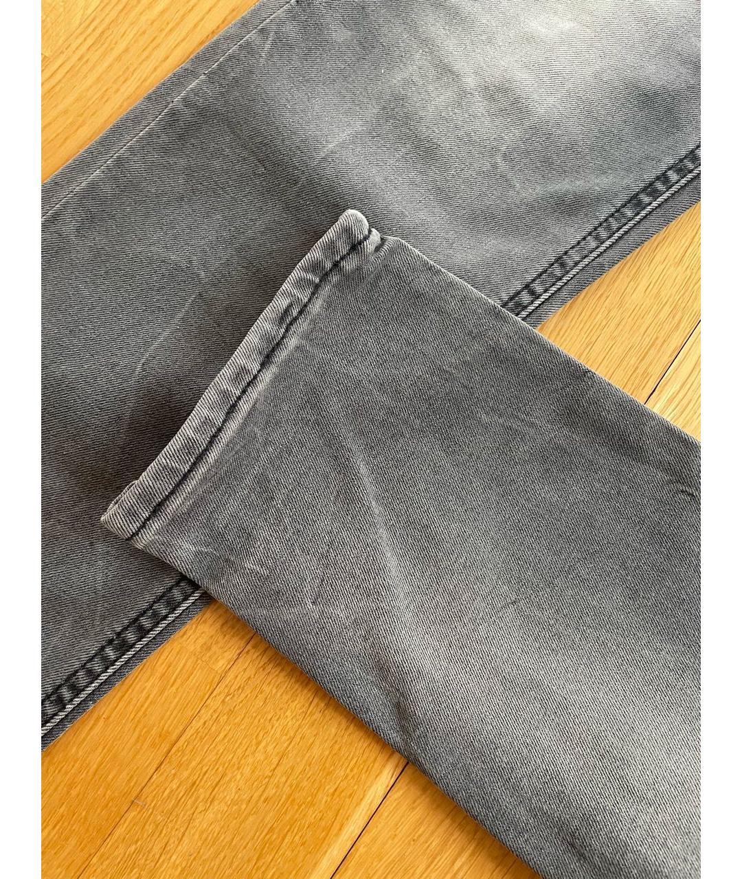 LEVI'S Серые хлопко-полиэстеровые джинсы слим, фото 4