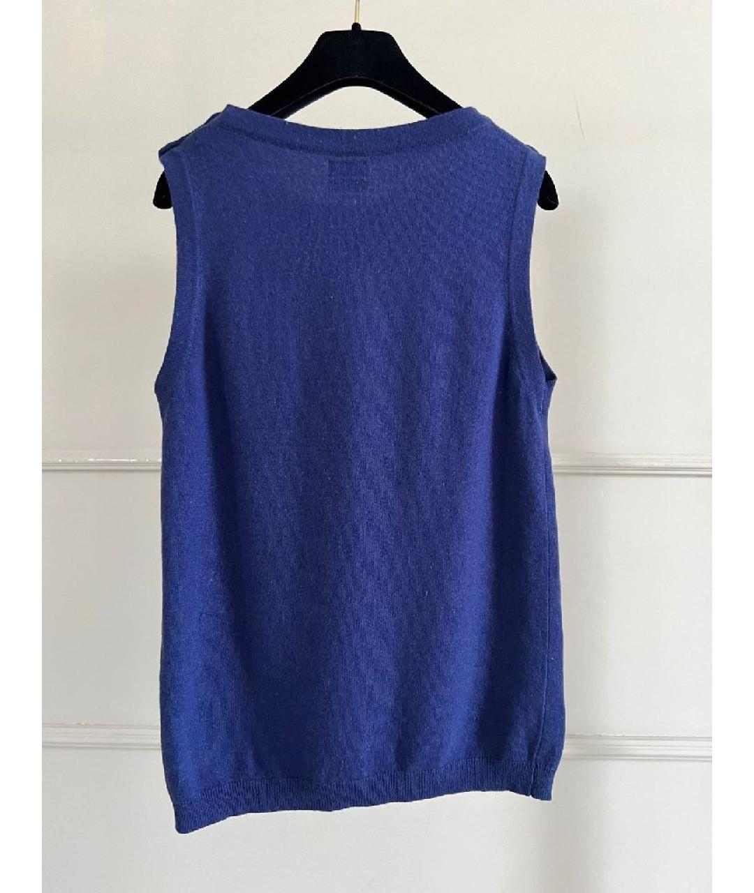 CHANEL Темно-синяя майка, фото 2