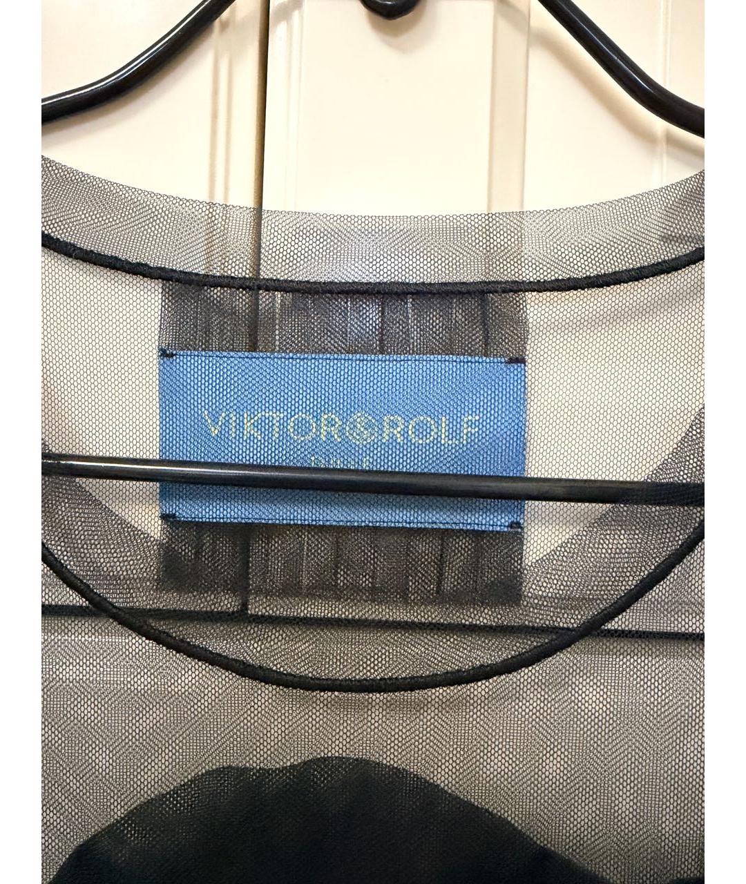 VICTOR AND ROLF Черная футболка, фото 3