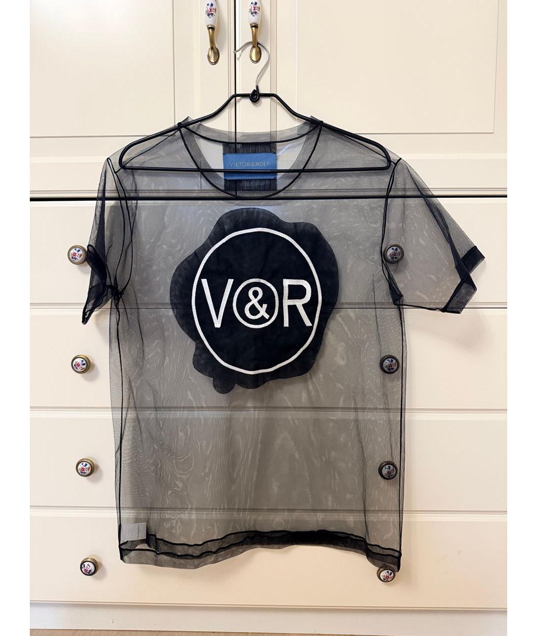 VICTOR AND ROLF Черная футболка, фото 7