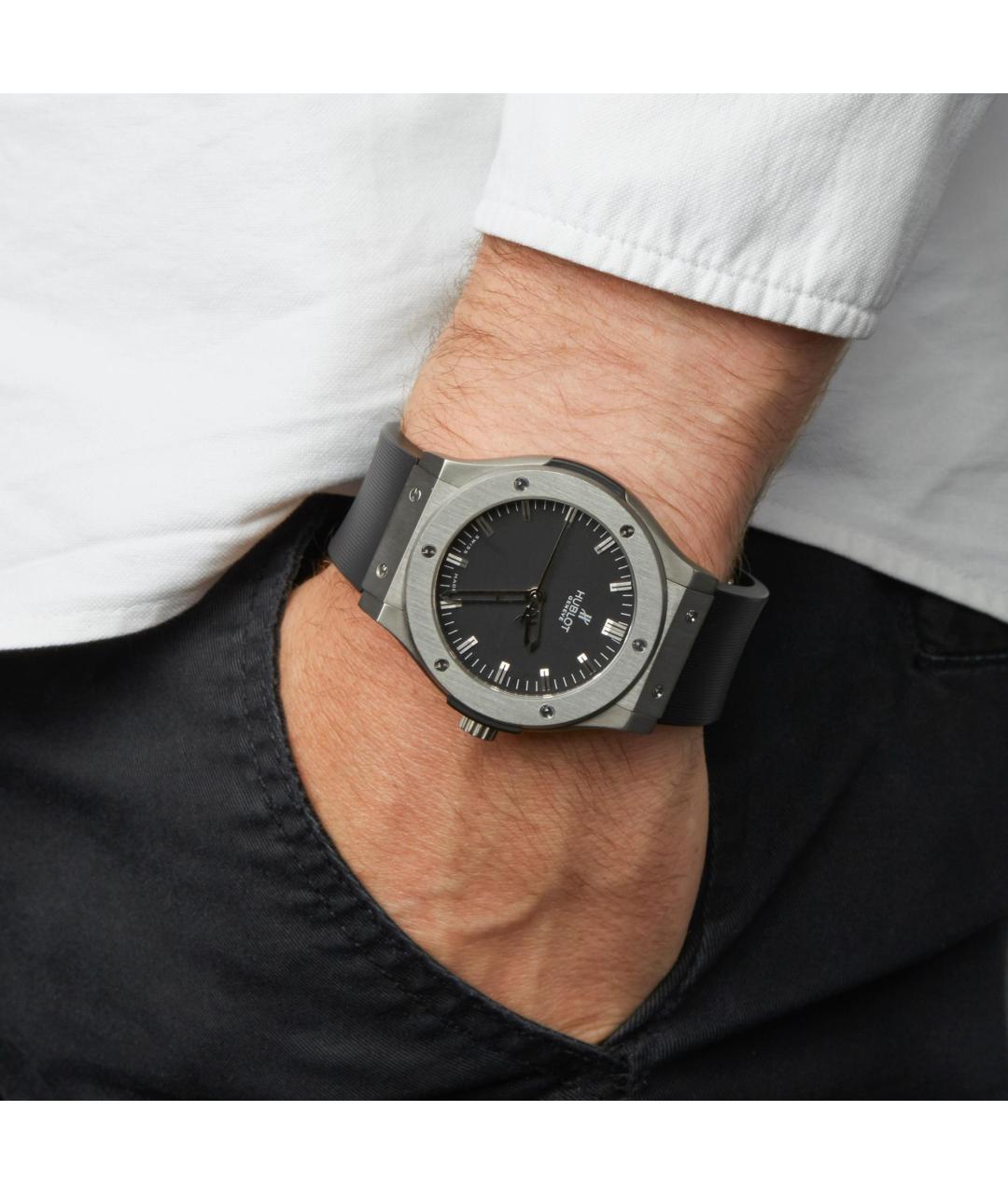HUBLOT Черные часы, фото 2