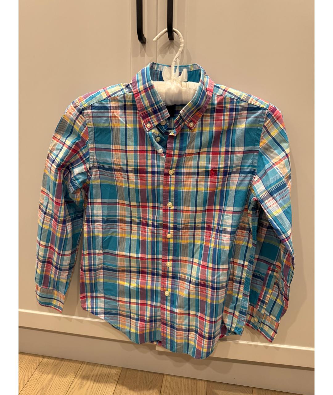 RALPH LAUREN Мульти хлопковая детская рубашка, фото 4