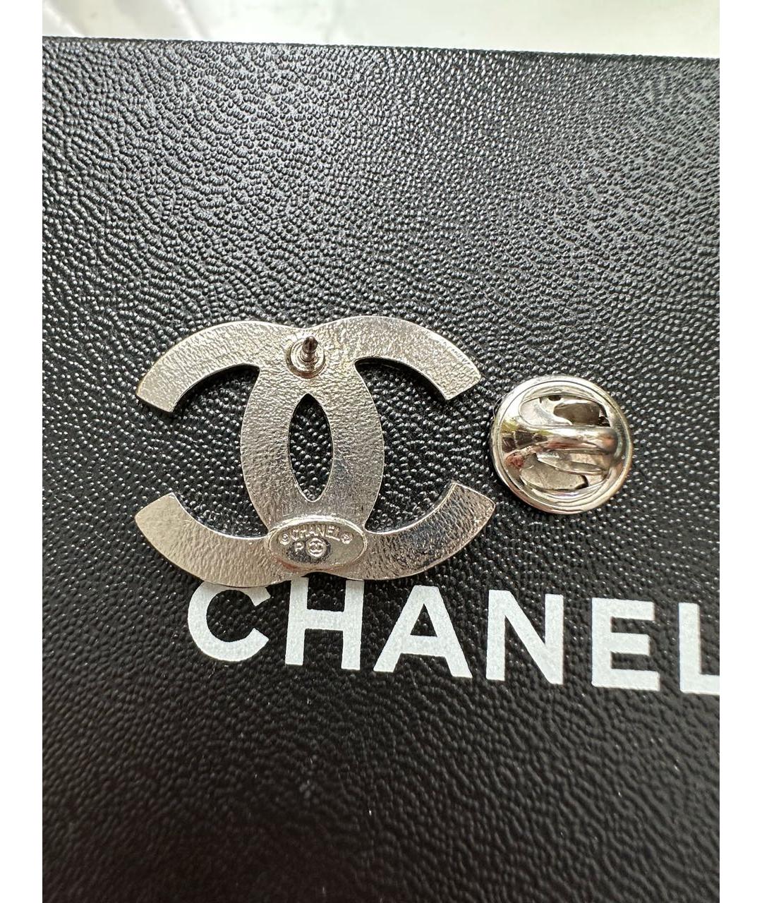 CHANEL Синяя металлическая булавка / брошь, фото 6