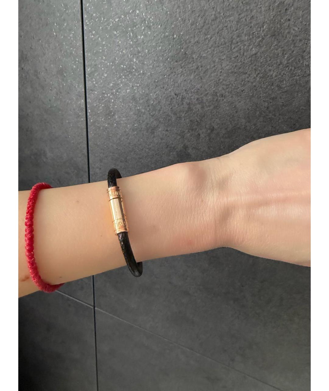 LOUIS VUITTON Коричневый латунный браслет, фото 2