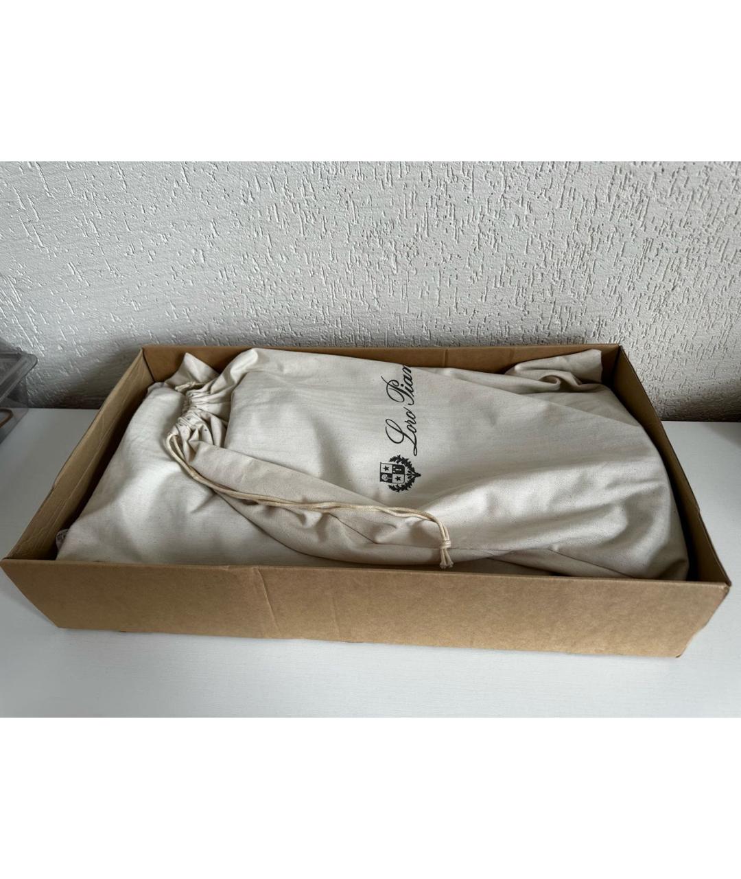 LORO PIANA Черные кожаные сапоги, фото 7