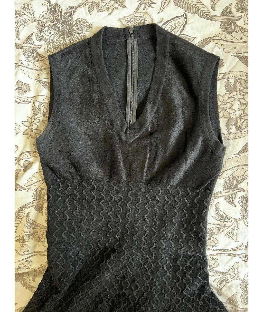 ALAIA Черное вискозное коктейльное платье, фото 4