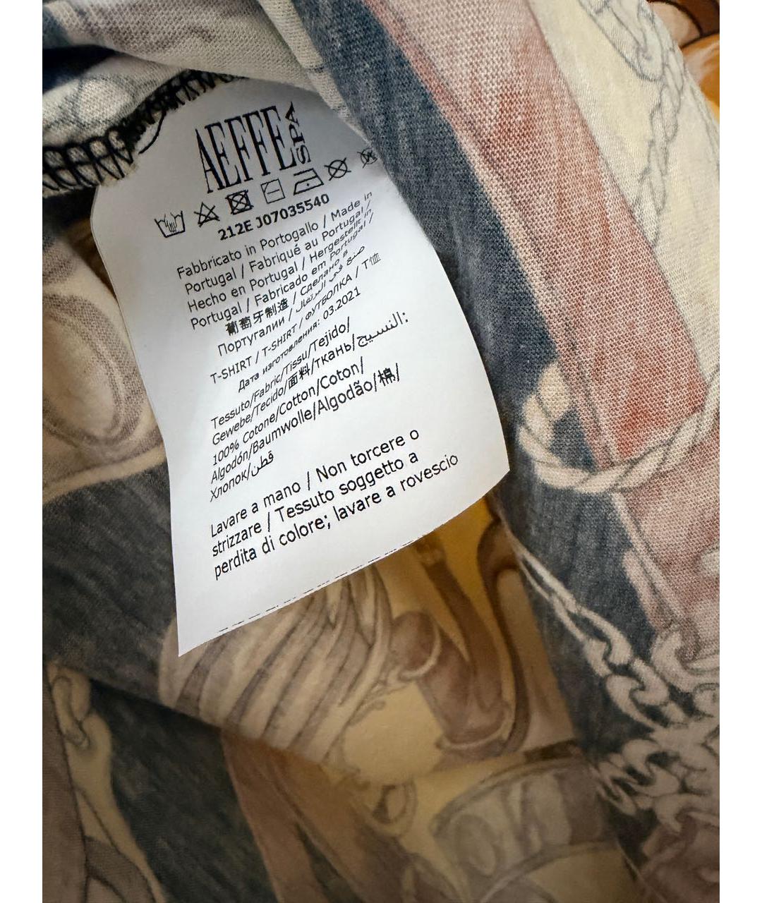 MOSCHINO Мульти хлопковая футболка, фото 5