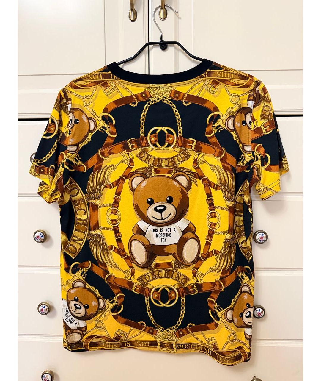 MOSCHINO Мульти хлопковая футболка, фото 2