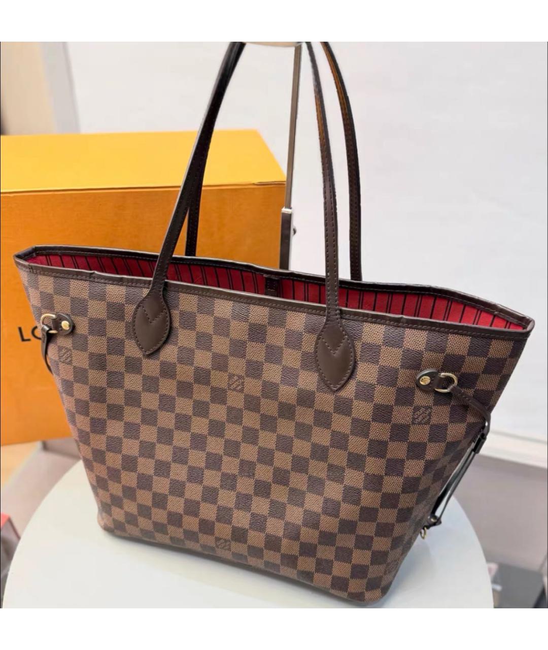 LOUIS VUITTON Коричневая сумка тоут, фото 3