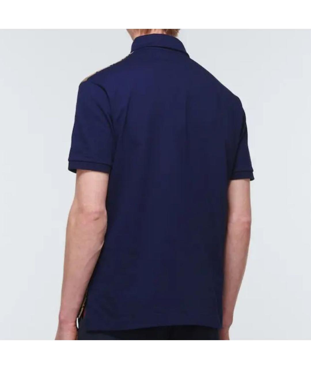 GUCCI Бежевое хлопковое поло с коротким рукавом, фото 2