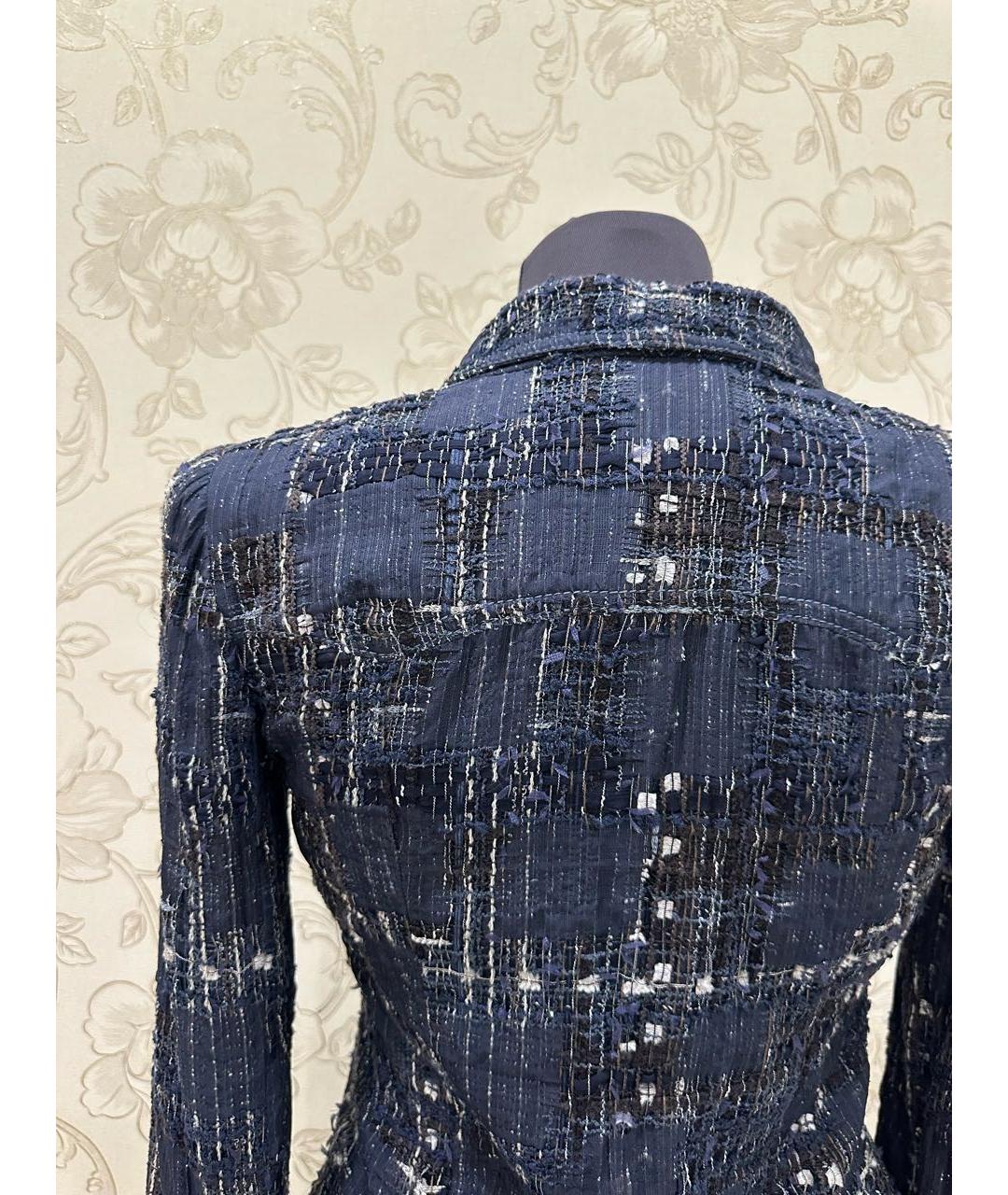 CHANEL Темно-синий жакет/пиджак, фото 3