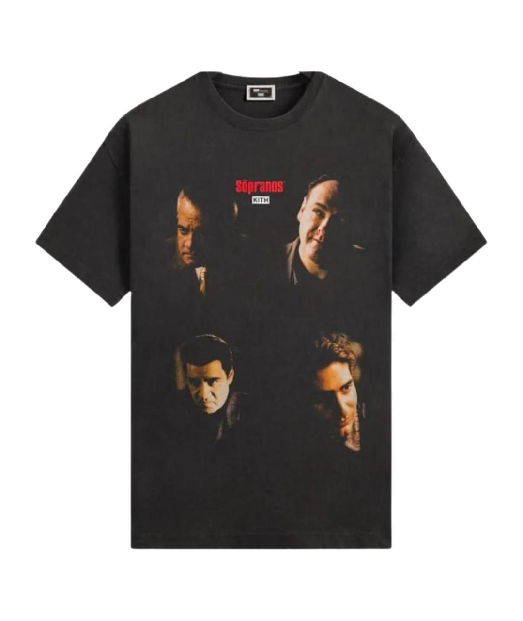 KITH Черная хлопковая футболка, фото 1