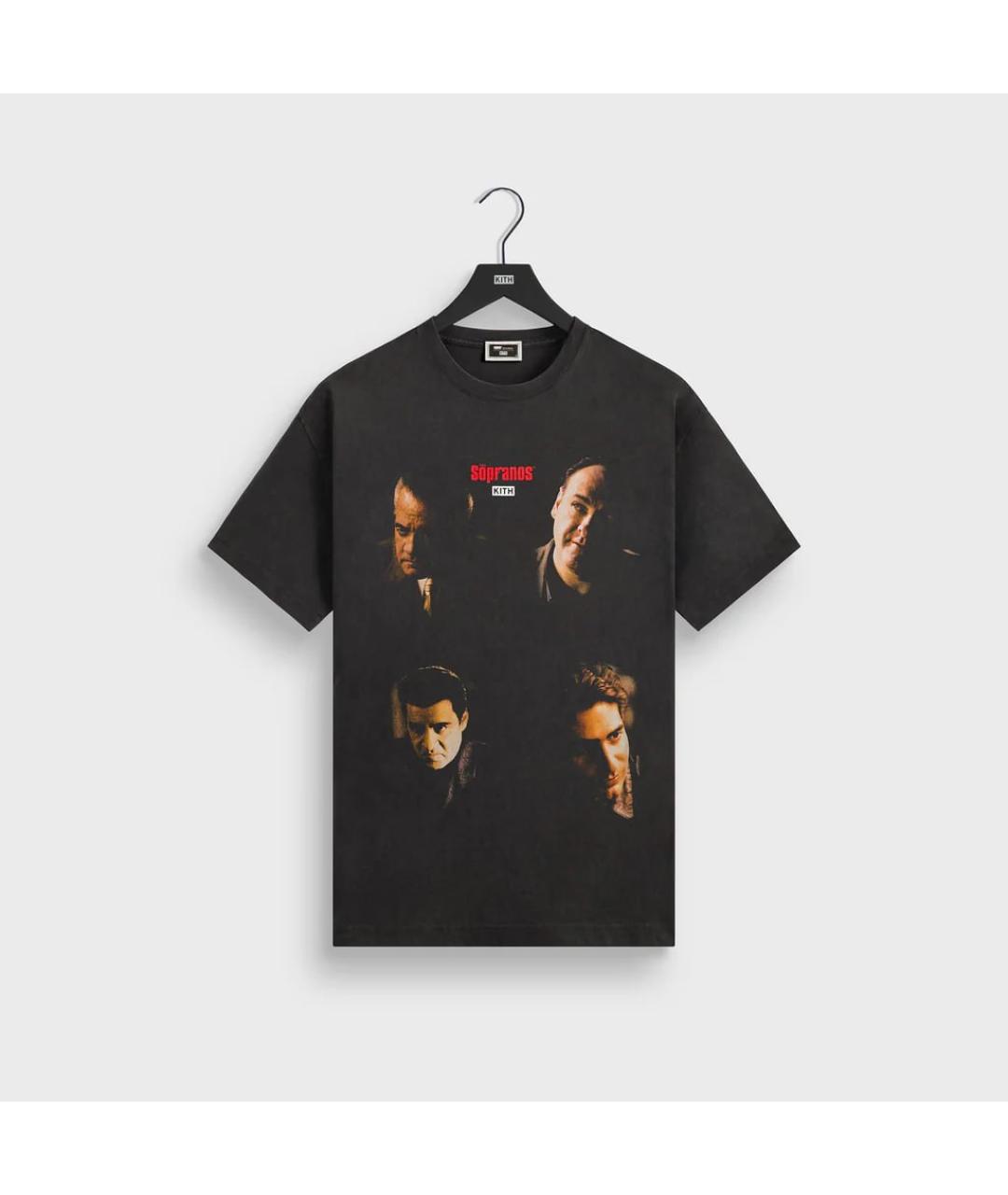 KITH Черная хлопковая футболка, фото 3