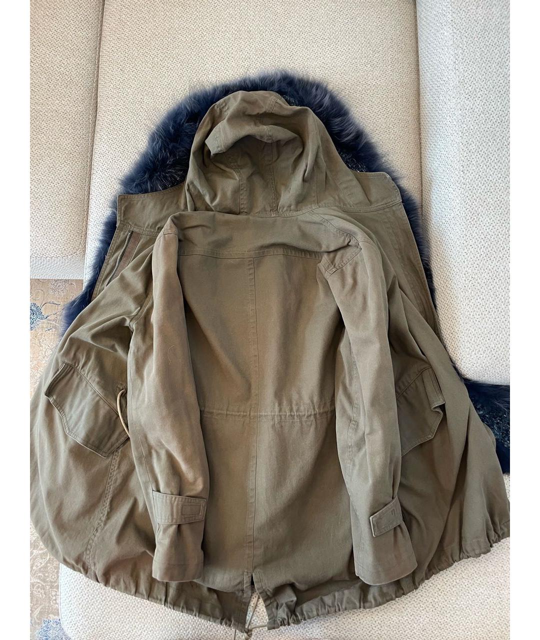 FORTE COUTURE Хаки хлопковая парка, фото 2