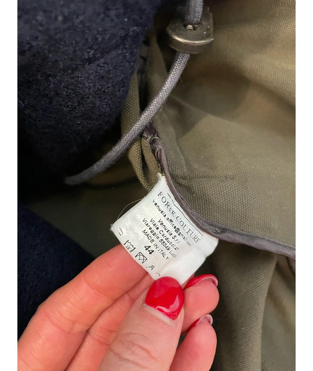 FORTE COUTURE Хаки хлопковая парка, фото 7