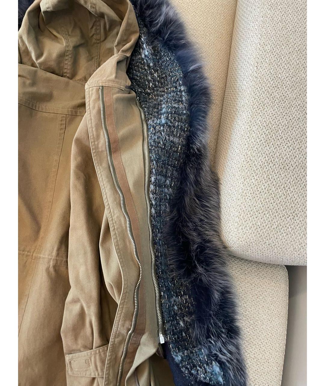 FORTE COUTURE Хаки хлопковая парка, фото 5