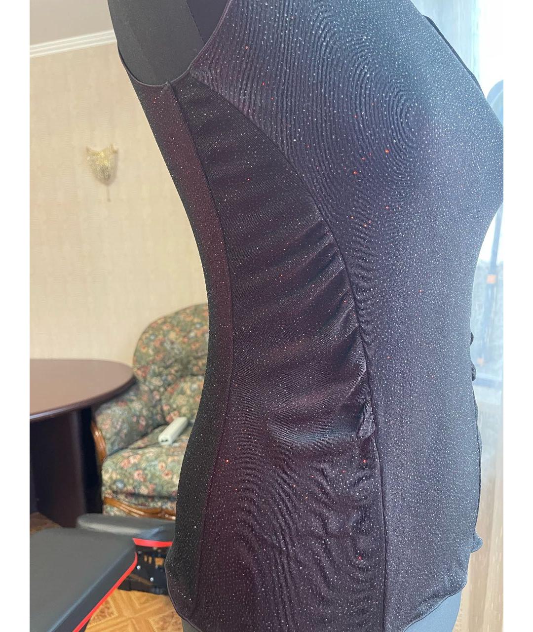 ARMANI COLLEZIONI Черная полиэстеровая блузы, фото 5