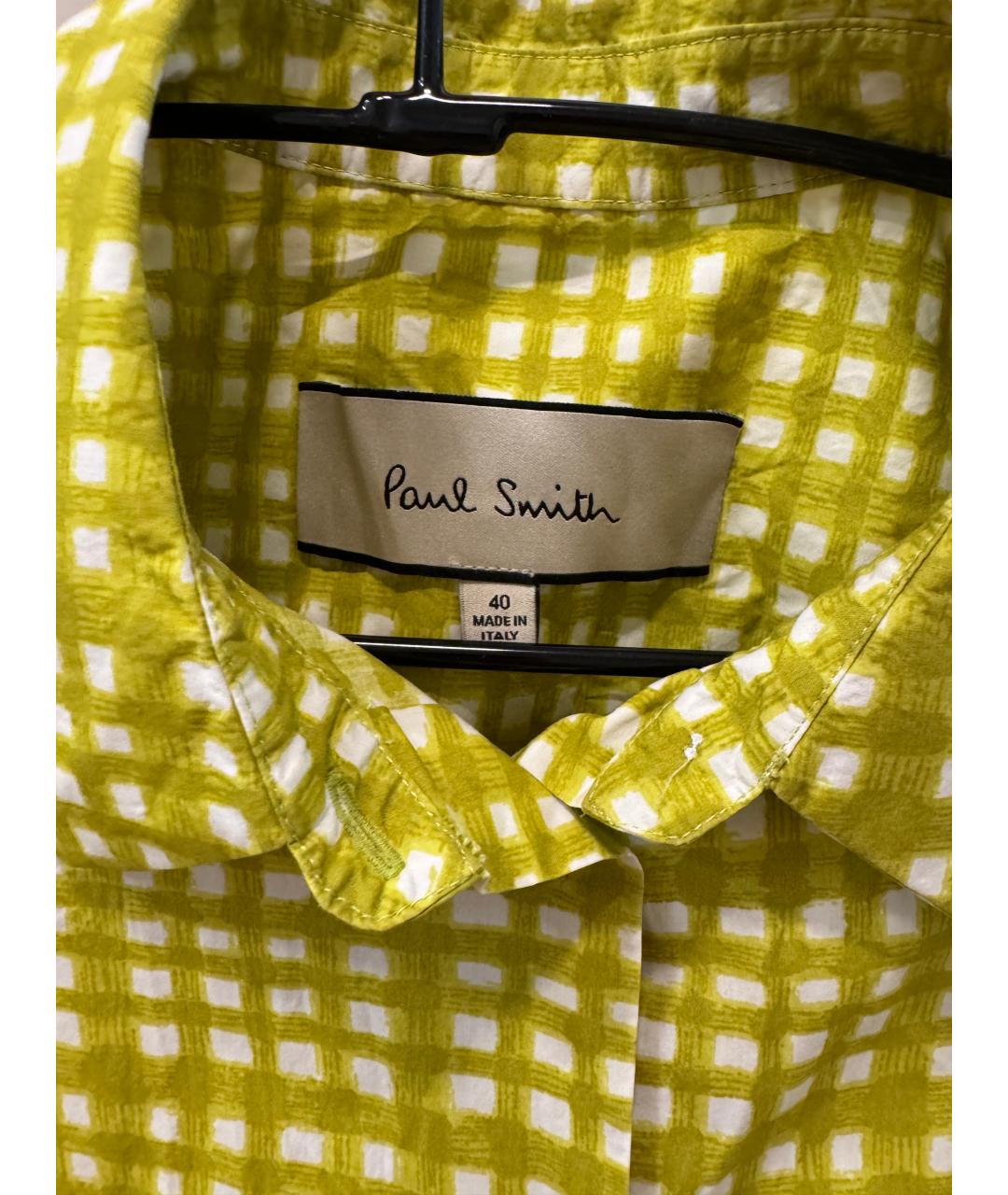 PAUL SMITH Зеленые хлопковое повседневное платье, фото 3