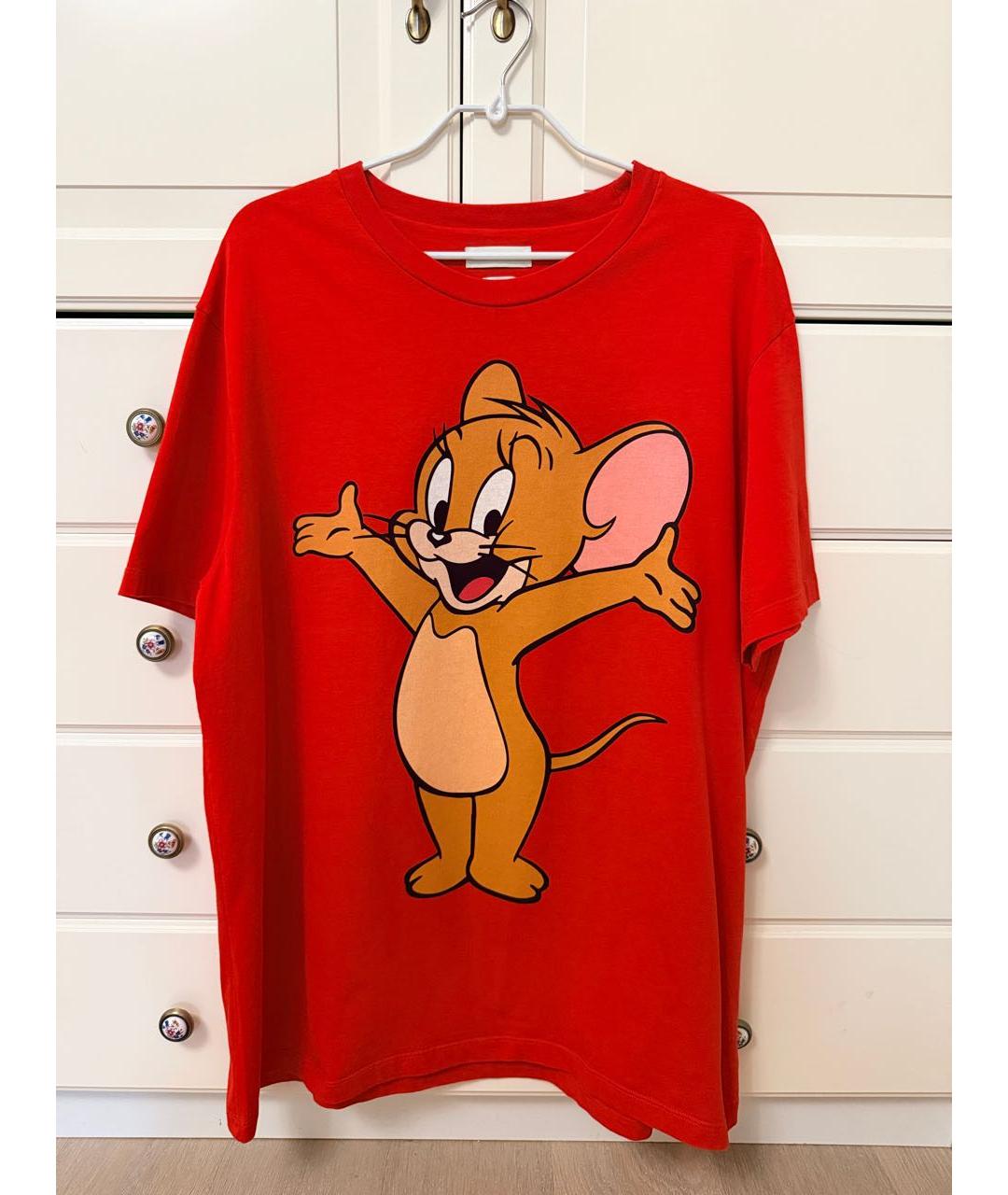 ETRO Красная хлопковая футболка, фото 6