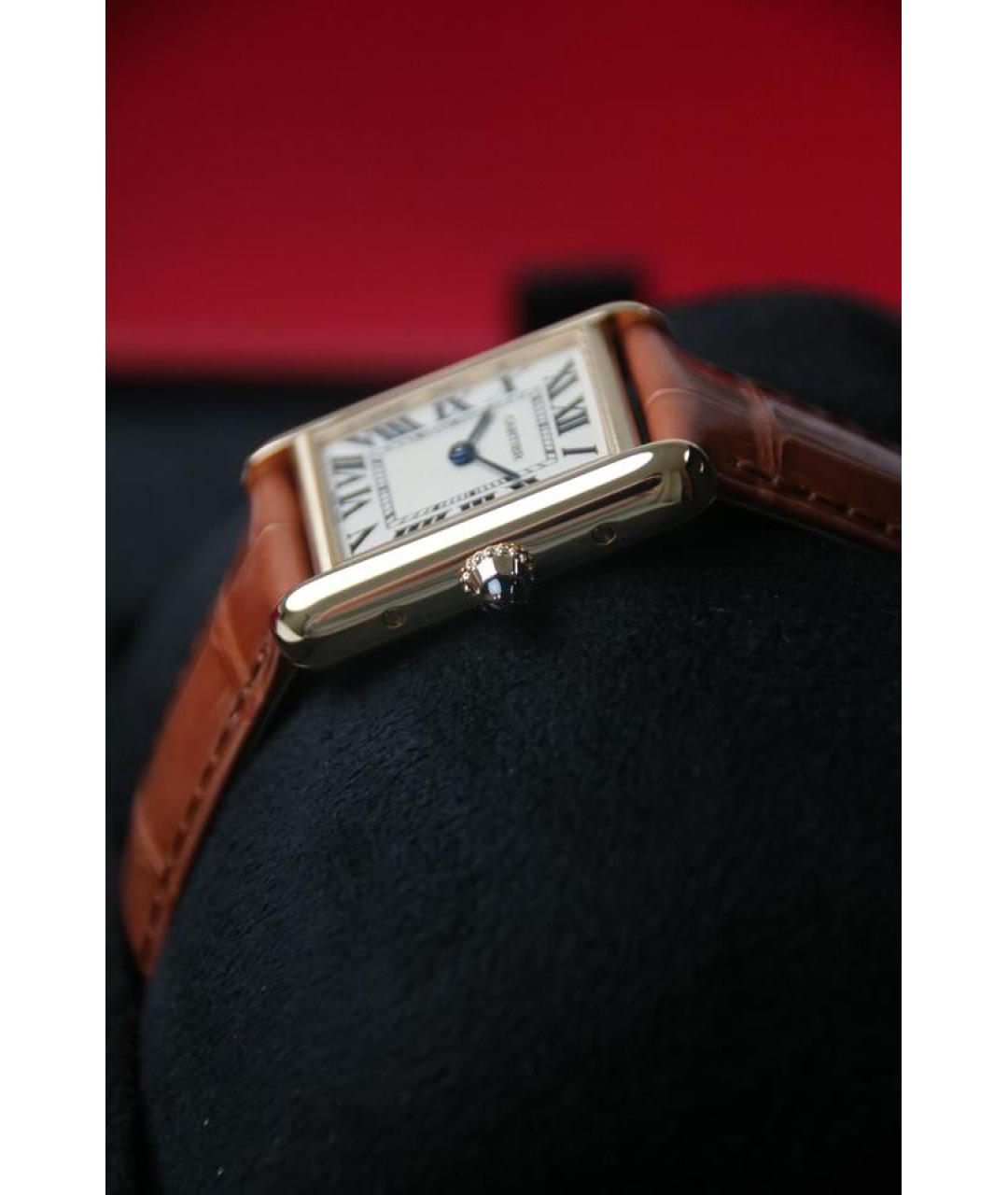 CARTIER Золотые часы из желтого золота, фото 4