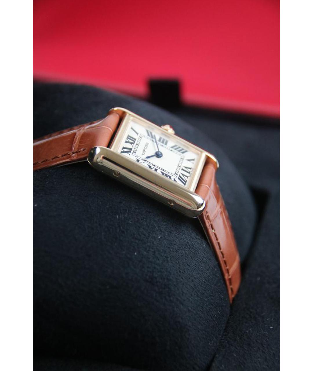 CARTIER Золотые часы из желтого золота, фото 3