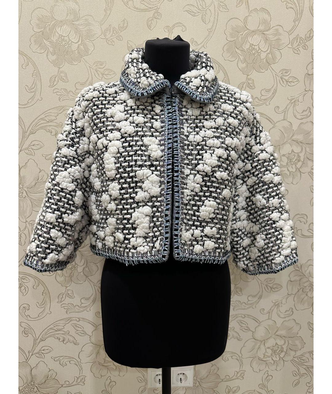 CHANEL Мульти твидовый жакет/пиджак, фото 7