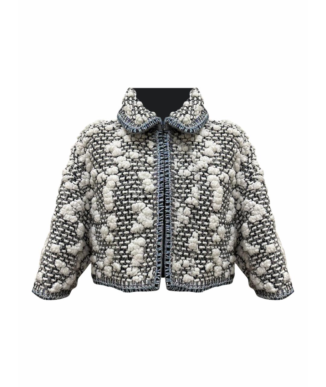 CHANEL Мульти твидовый жакет/пиджак, фото 1