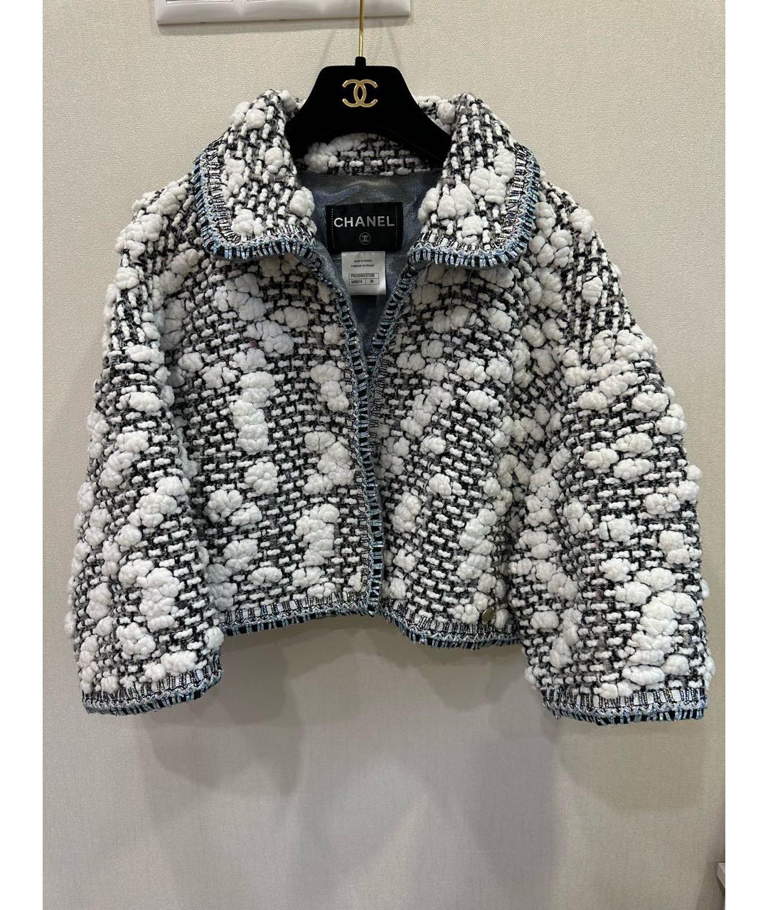 CHANEL Мульти твидовый жакет/пиджак, фото 6