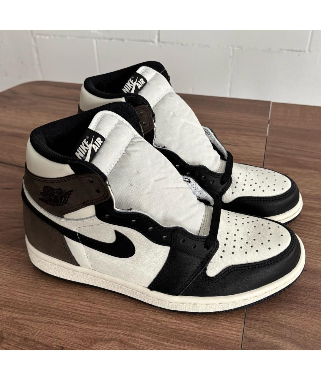 JORDAN Коричневые высокие кроссовки / кеды, фото 2