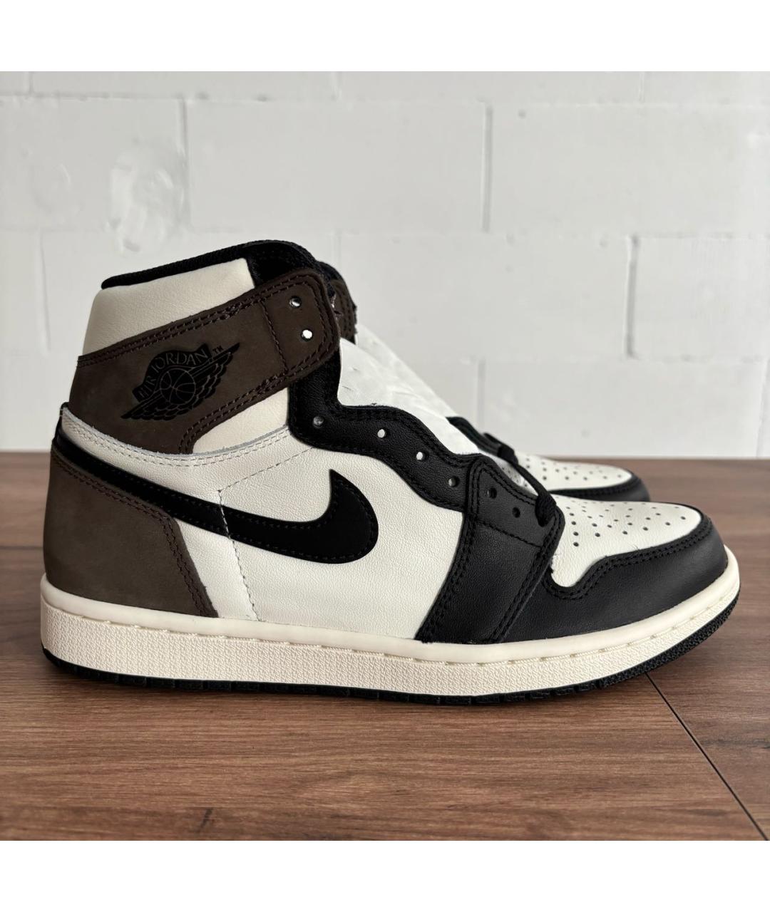 JORDAN Коричневые высокие кроссовки / кеды, фото 5