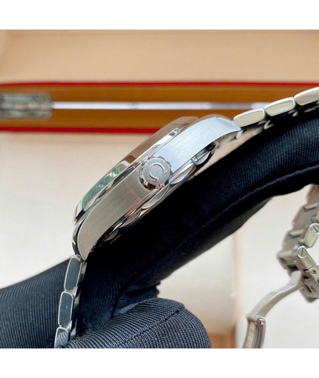 OMEGA Темно-синие часы, фото 4