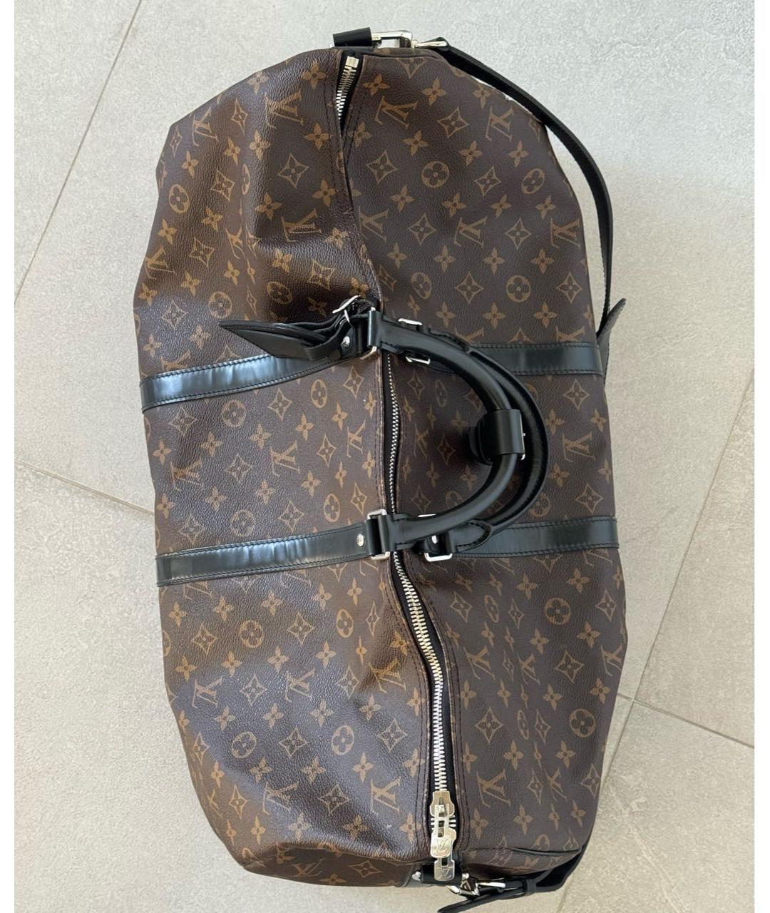LOUIS VUITTON Коричневая дорожная/спортивная сумка, фото 4