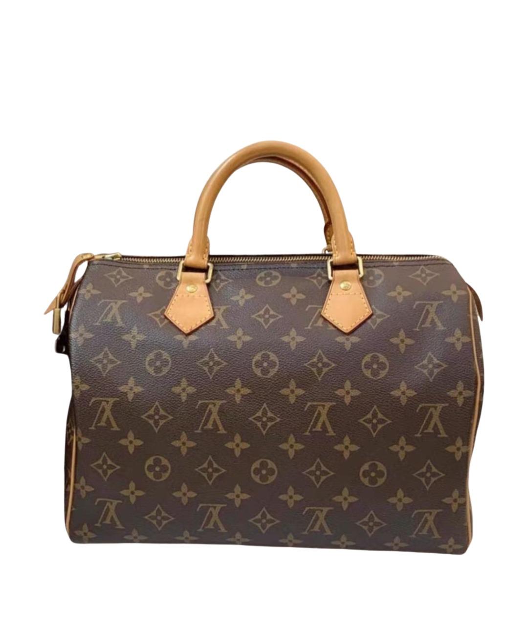 LOUIS VUITTON Коричневая сумка с короткими ручками, фото 1